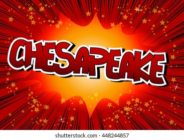 Chesapeake - Comic book style word.
