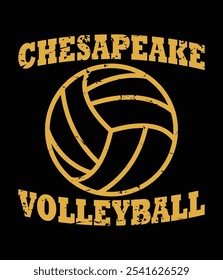 Chesapeake Volleyball Classic Vintage Distressed