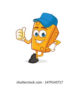 chese character mascot design vector