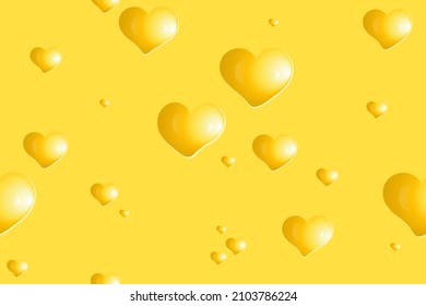 Chese seamless pattern with heart shape holes. Valentine's day concept