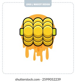 CHESEE CORN LOGO DESIGN ILLUSTRATOR