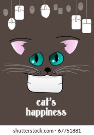 Cheshire cat and computer mouse