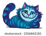 Cheshire cat with a grin
