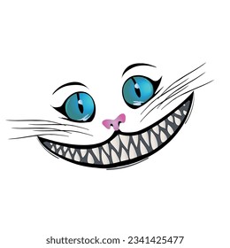 Cheshire cat with a grin