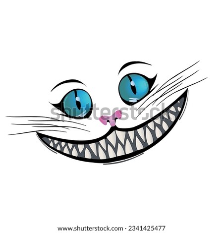 Cheshire cat with a grin