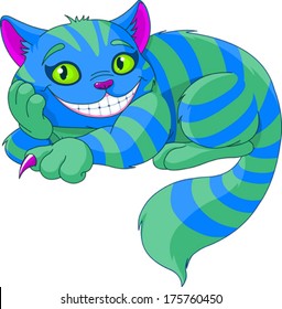 Cheshire Cat levitating in the air