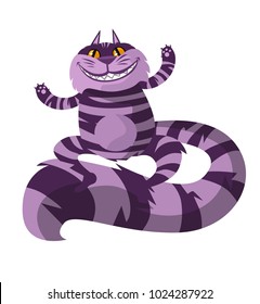 cheshire fantasy purple cat svg