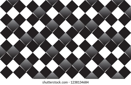 Chess 3d black and white background