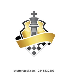 chess abstract logo modern style