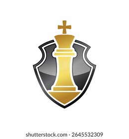 chess abstract logo modern style
