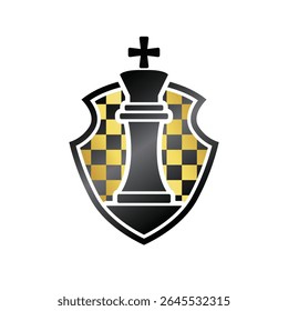 chess abstract logo modern style