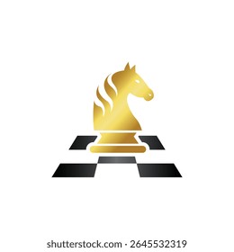chess abstract logo modern style