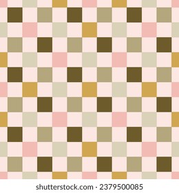 Chess abstract seamless background vector pattern. Seamless color squares texture. svg