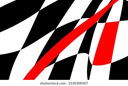 Abstracción de ajedrez con elemento rojo. Diseño de ajedrez, diseño de portada