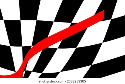 Chess abstraction with red element. Chess design, cover design