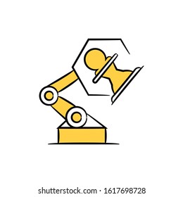 chess for artificial intelligence and machine learning concept icon
