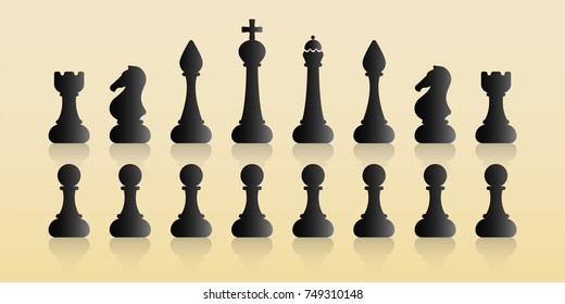 chess background.chess icon. emblem for the chess club. vector illustration.
