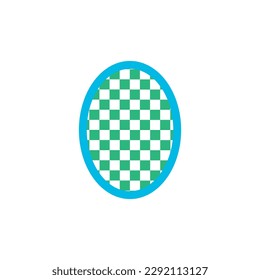 Chess ball Abstract logo. Chess pattern vector logo