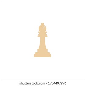 chess bishop figure. illustration for web and mobile design.