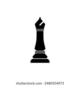 Chess bishop icon sign vector