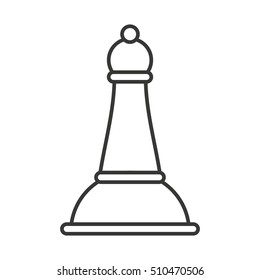 chess bishop isolated icon vector illustration design