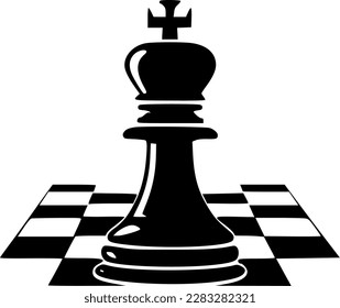 Chess | Black and White Vector illustration