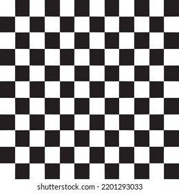 Chess Board, Abstract Geometric Pattern In Black And White Squares, Monochrome Background