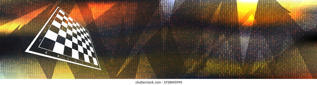 chess board abstract stock vector background