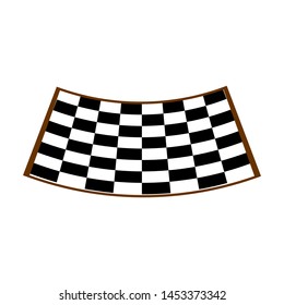 Chess board background design, black and white, vector illustration.