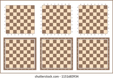 Chess board background design, chess tables set