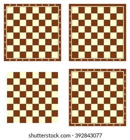 Chess board background design, vector illustration.