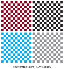 Chess board background with square shape icon collection