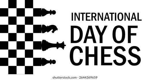 Chess Board Banner Design for International Chess Day