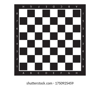 Chess board checkerboard, chessboard, planes. Abstract concept graphic. Vector illustration