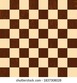 Chess board or checkerboard square seamless pattern. Vector EPS 10  