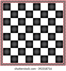 Chess board with decorative border.