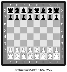 Chess Board with Chess Figure.