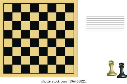 chess board and chess figure 