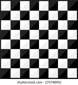 Chess board flat design style. Vector.