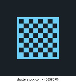 Chess board flat design style. Vector.