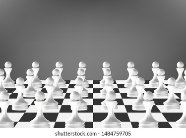 Chess board game concept of business ideas and competition and strategy ideas concept