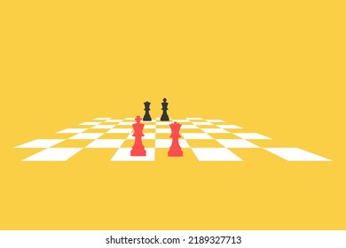 Chess board game concept of business ideas and competition and strategy ideas concept.