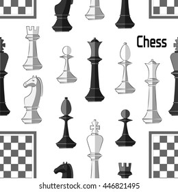 Chess board. Game. Pattern