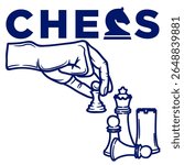 chess board game vector illustration