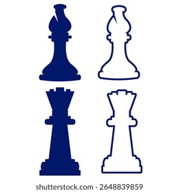 chess board game vector illustration