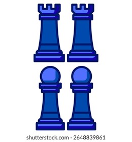 chess board game vector illustration