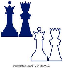 chess board game vector illustration
