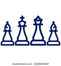 chess board game vector illustration