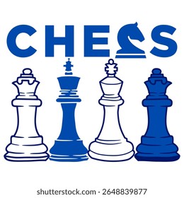 chess board game vector illustration