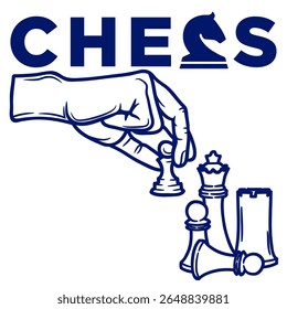 chess board game vector illustration